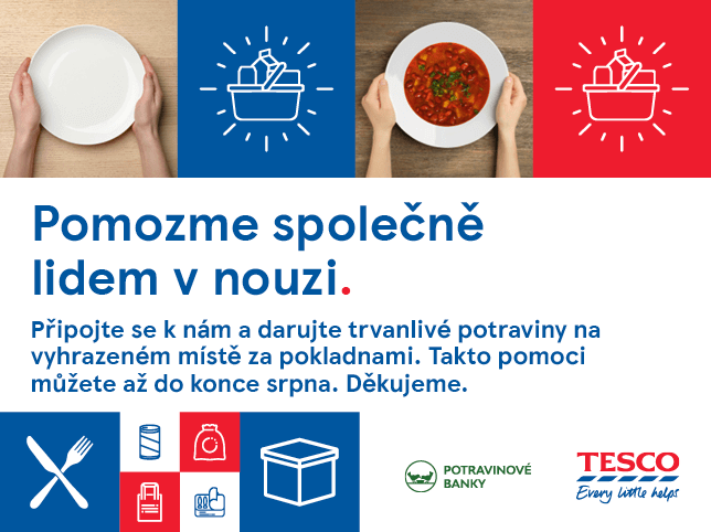 Potravinová sbírka Tesco 19. 6. – 31. 8.