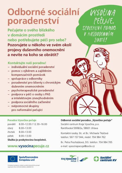 Vysočina pečuje – Komplexní podpora v oblasti sociálně zdravotního pomezí